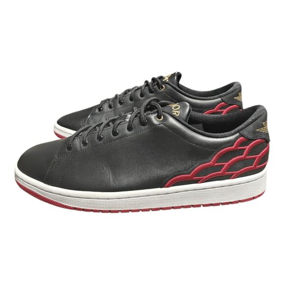 NIKE Air Jordan 1 Centre Court \'Black/Mystic Hibiscus\' Sneakers Size 10.5 main image 11